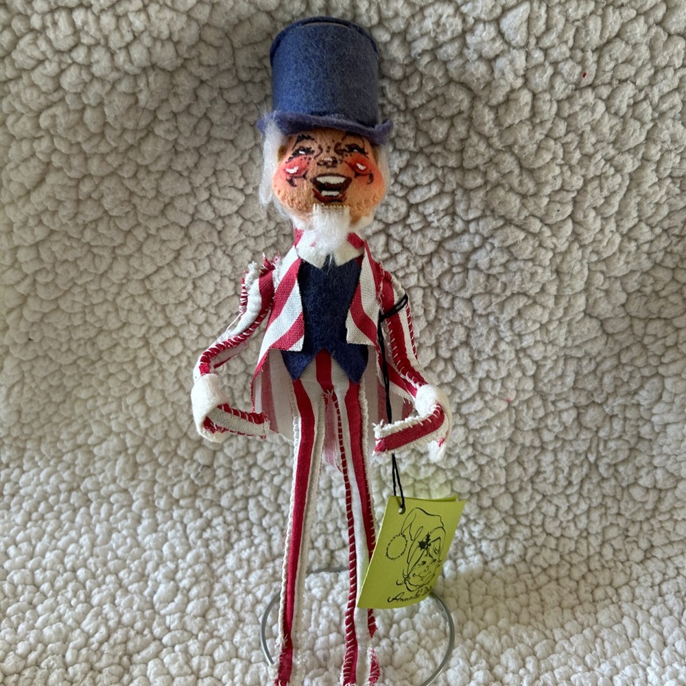 Annalee Red, White, and Blue Uncle Sam Figurine